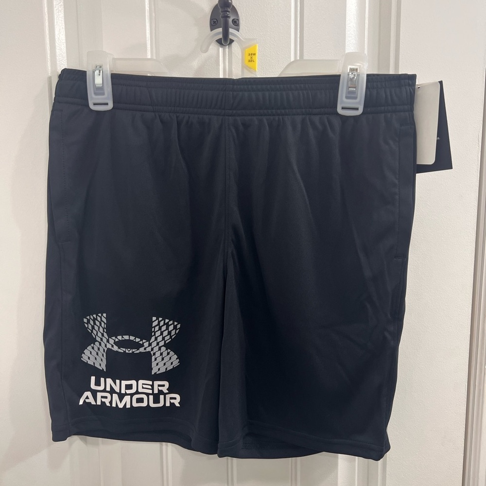 Boys Black Under Armour Shorts